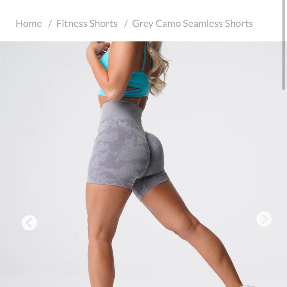Grey Camo Seamless Shorts